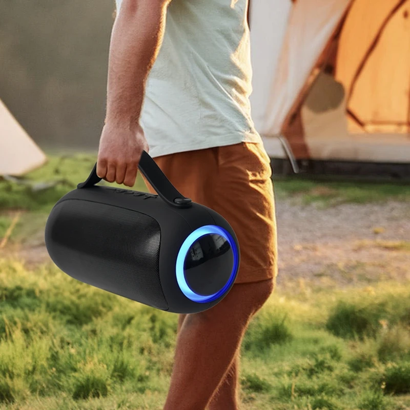 Recent Launch: Moveable Bluetooth TWS Speaker with Tremendous Bass Subwoofer and LED Gentle