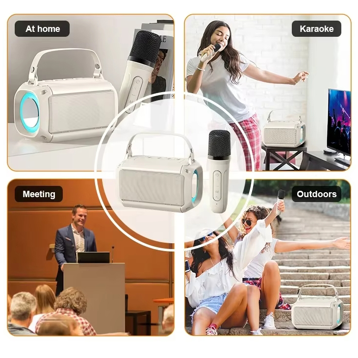 Moveable Wi-fi Bluetooth Speaker for Karaoke - Constructed-In Audio Participant for College Use