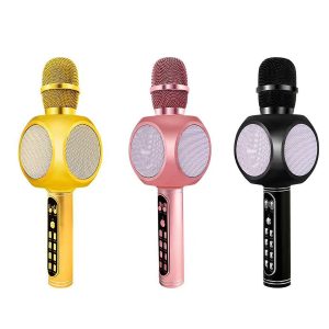 SU.YOSD YS-90 Transportable Multifunction Karaoke Microphone Speaker with USB, TF Card, FM Radio, Recording, ACC, Tone, and Clap Options for KTV